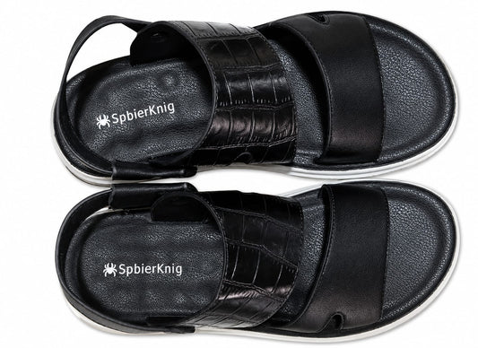 Black Comfort Casual Sandal for Men